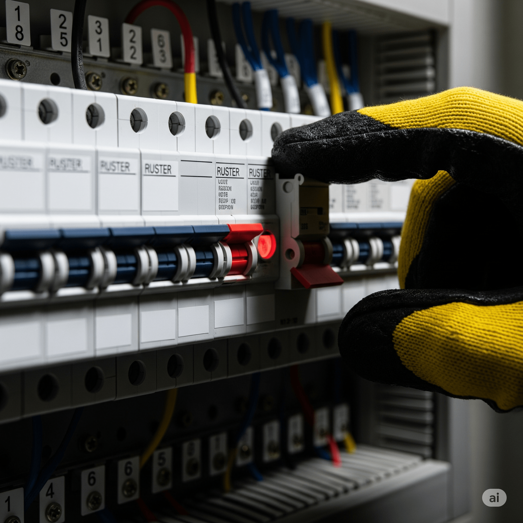 Electrical circuit breaker panel